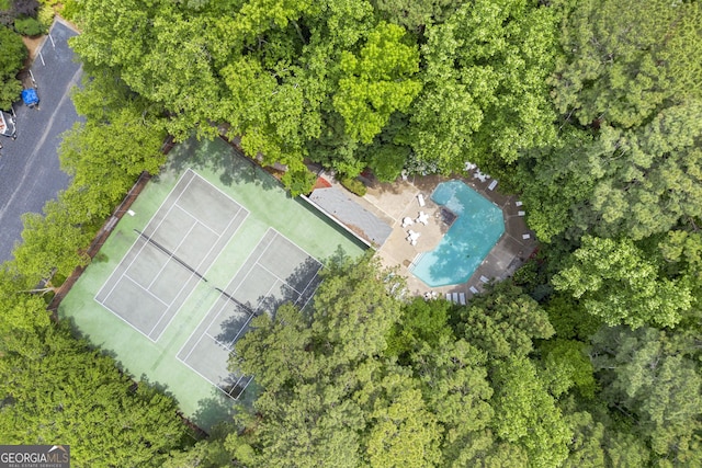 1424 Tuxworth Cir, Decatur, GA 30033 - drone / aerial view of a pool