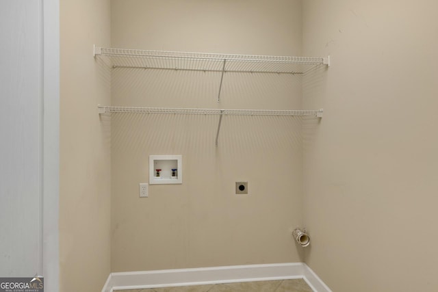 447 Eagle Blvd, Kingsland, GA 31548 - washroom featuring hookup for an electric dryer, hookup for a washing machine, and tile patterned flooring