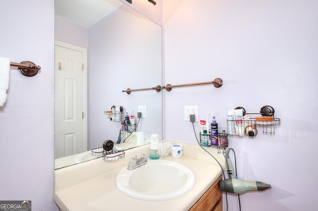 bathroom with vanity