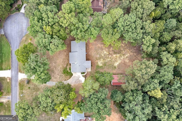 aerial view of property's location
