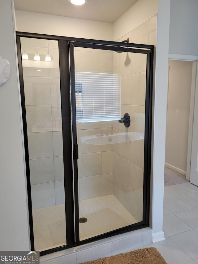 436 Lothbury Ave, Locust Grove, GA 30248 - full bath featuring tile patterned floors and a shower stall