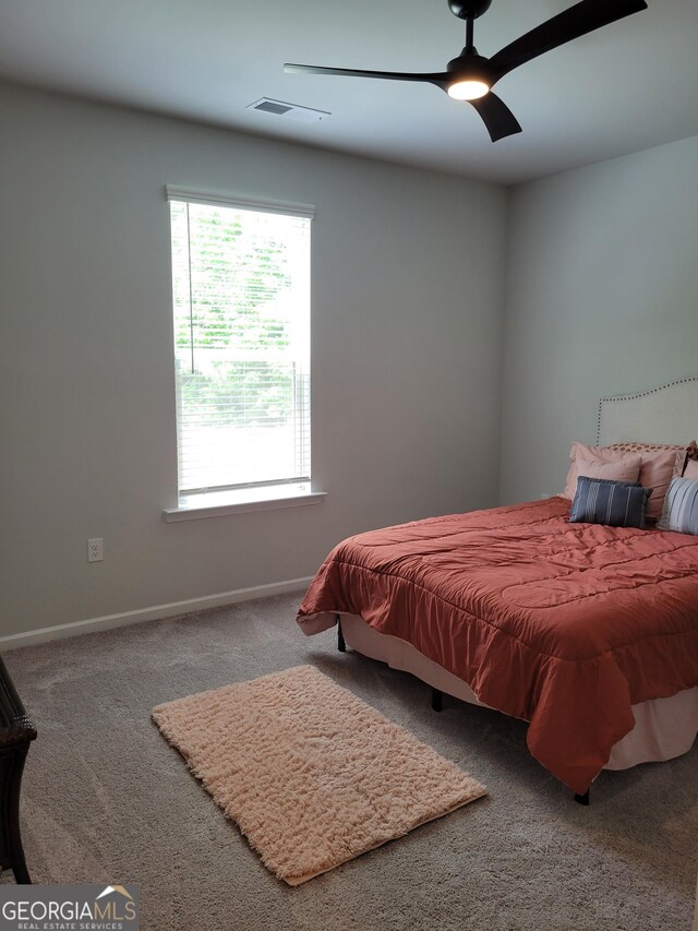 436 Lothbury Ave, Locust Grove, GA 30248 - bedroom featuring carpet flooring, baseboards, and a ceiling fan