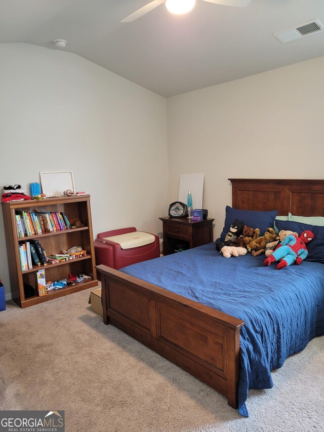 436 Lothbury Ave, Locust Grove, GA 30248 - bedroom with light carpet and vaulted ceiling