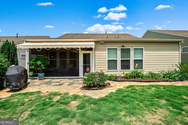 733 Firefly Ct, Griffin, GA 30223 - rear view of house featuring a yard and a patio