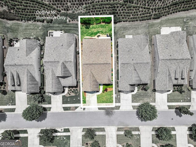 733 Firefly Ct, Griffin, GA 30223 - aerial overview of property's location with property parcel outlined