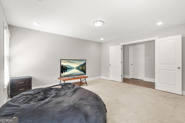 3298 Alcovy Club Ct, Dacula, GA 30019 - carpeted bedroom featuring baseboards and recessed lighting