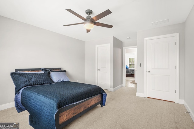 3298 Alcovy Club Ct, Dacula, GA 30019 - bedroom featuring carpet, baseboards, and a ceiling fan