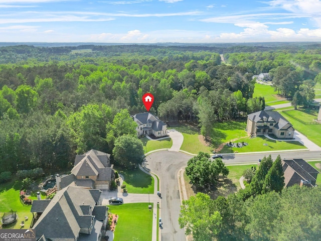 3298 Alcovy Club Ct, Dacula, GA 30019 - aerial view of a forest