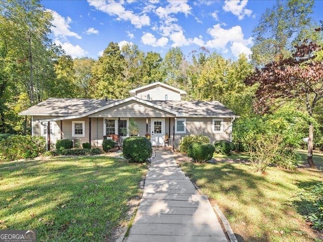 665 Mcclain Mountain Rd, Jasper, GA 30143 - view of front of home featuring a front lawn