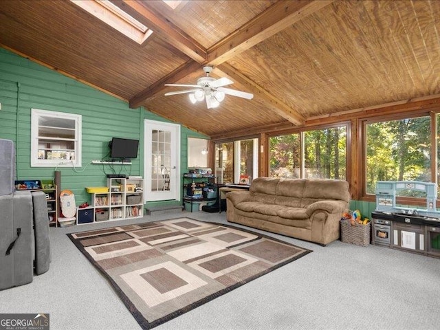 665 Mcclain Mountain Rd, Jasper, GA 30143 - sunroom / solarium featuring a skylight