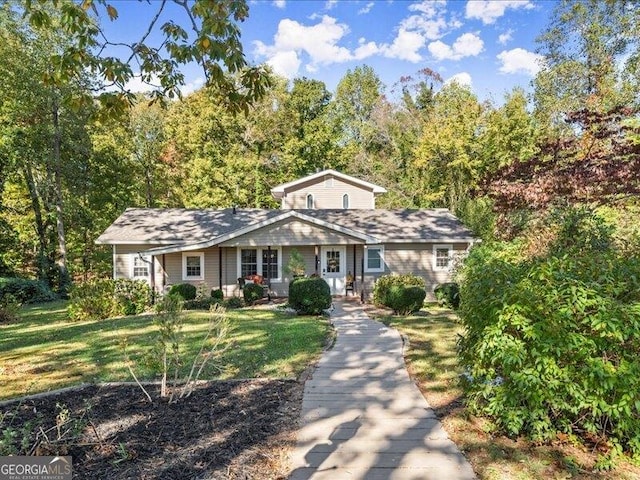 665 Mcclain Mountain Rd, Jasper, GA 30143 - view of front of home featuring a front lawn