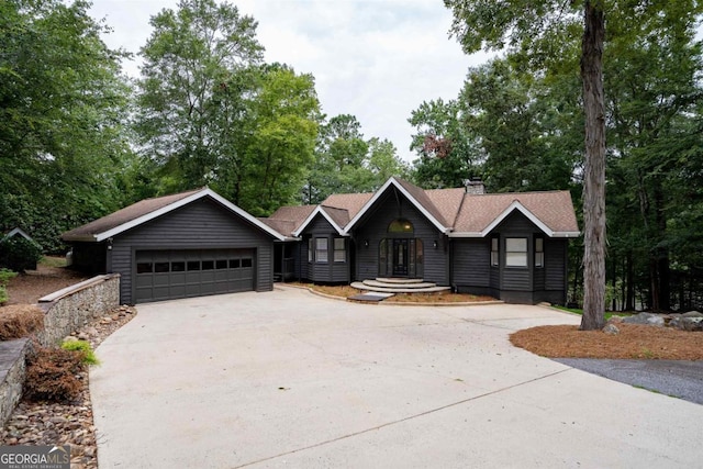 1560 Parks Mill Dr, Greensboro, GA 30642 - ranch-style house with view of scattered trees and a chimney