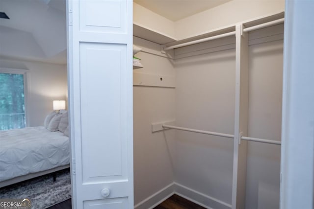1560 Parks Mill Dr, Greensboro, GA 30642 - spacious closet with dark wood-type flooring