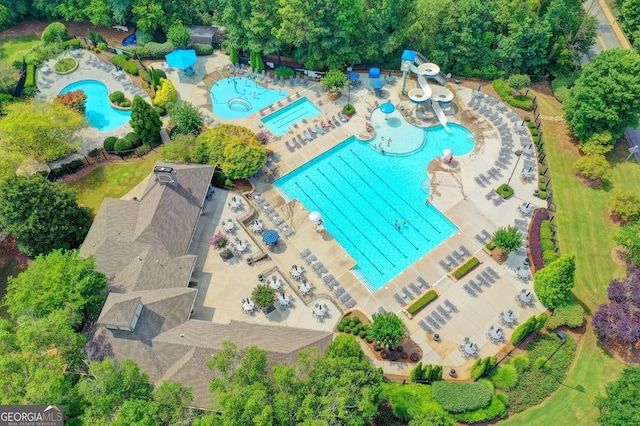 3565 Hickory Branch Trl, Suwanee, GA 30024 - bird's eye view of a pool