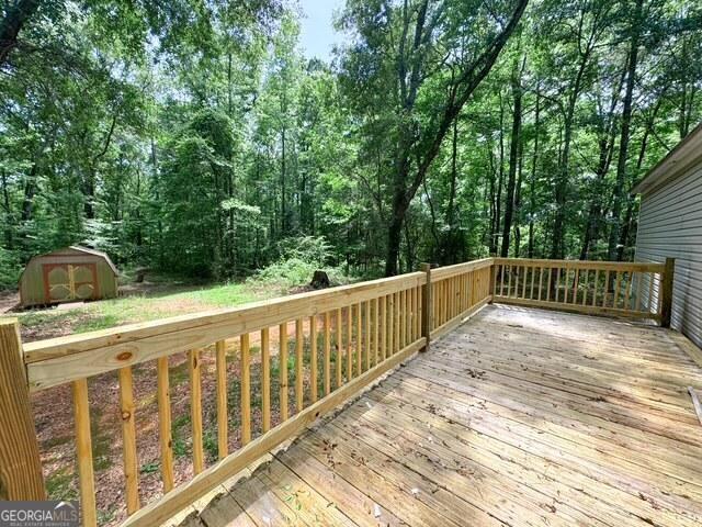 140 Holiday Rd, Franklin, GA 30217 - view of wooden terrace