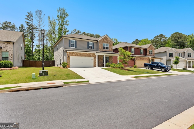 510 Cunninghame Ct, Peachtree City, GA 30269 - view of front of house featuring driveway, a garage, and brick siding
