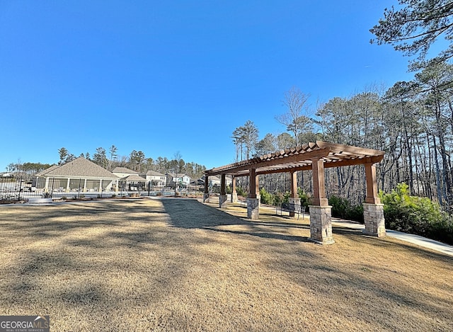 510 Cunninghame Ct, Peachtree City, GA 30269 - view of home's community with a pergola