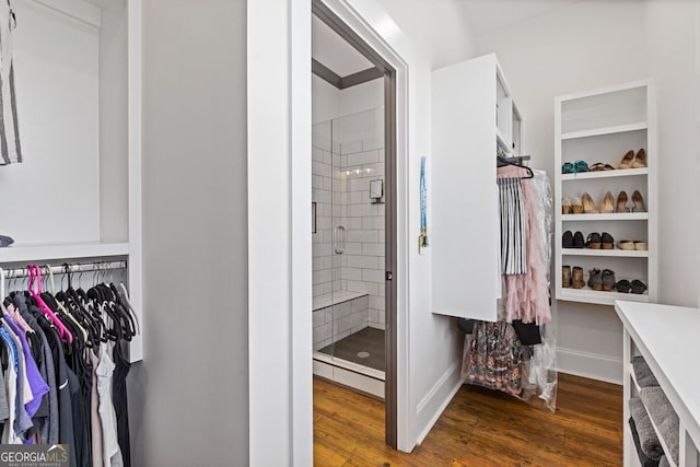 47 Wicklow Ct, Hoschton, GA 30548 - spacious closet with wood finished floors