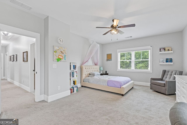 47 Wicklow Ct, Hoschton, GA 30548 - bedroom with light colored carpet and a ceiling fan