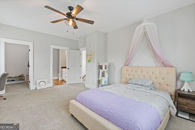 47 Wicklow Ct, Hoschton, GA 30548 - bedroom with carpet flooring and a ceiling fan