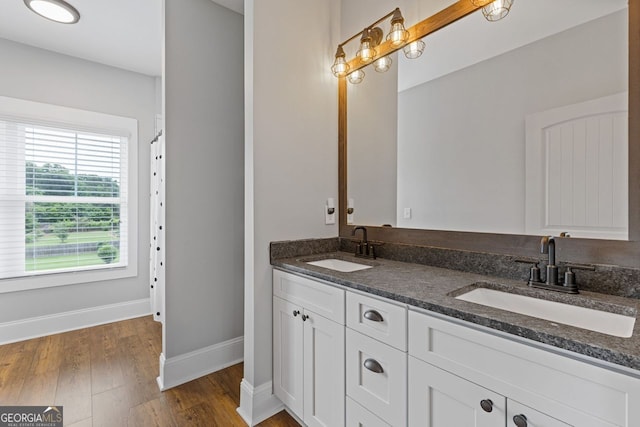 47 Wicklow Ct, Hoschton, GA 30548 - full bathroom with double vanity and wood finished floors