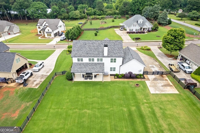 47 Wicklow Ct, Hoschton, GA 30548 - aerial perspective of suburban area