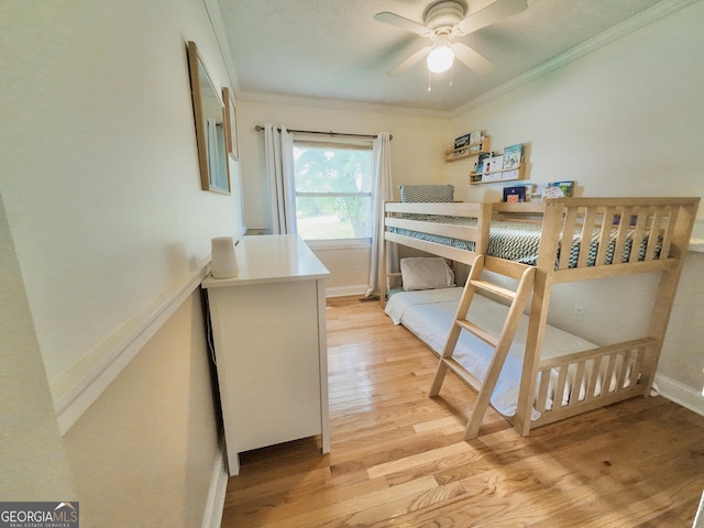3905 Hunt Dr, Gainesville, GA 30507 - bedroom with light wood-style floors and crown molding
