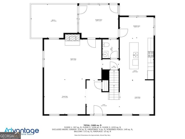 1811 Tilliewood Trl NE, Marietta, GA 30066 - floor plan / room layout