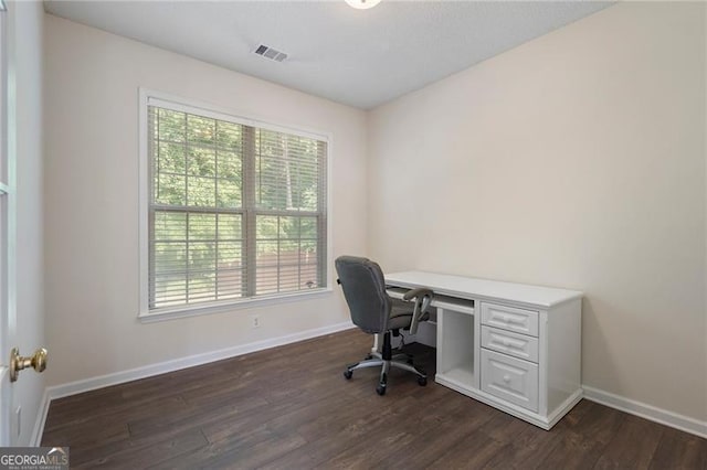 4321 Sugar Maple Chase NW, Acworth, GA 30101 - office with dark wood finished floors and baseboards