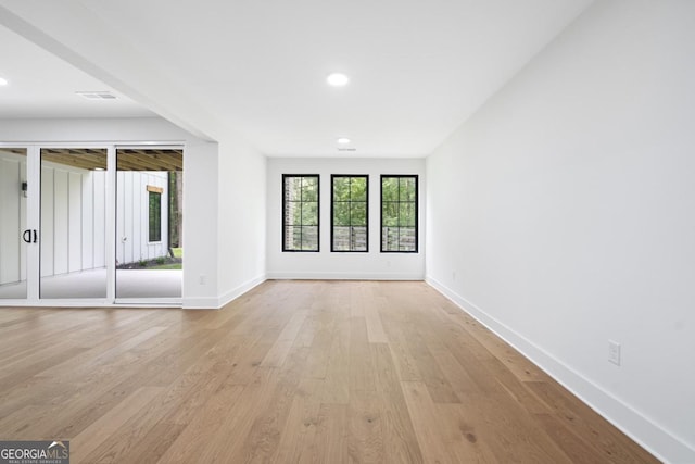 2595 Grassview Dr, Milton, GA 30004 - unfurnished room featuring light wood-style floors and recessed lighting