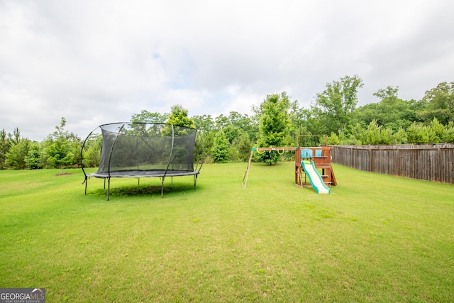 4752 Albany Way S, Fulton, GA 30331 - view of yard with a trampoline and a playground