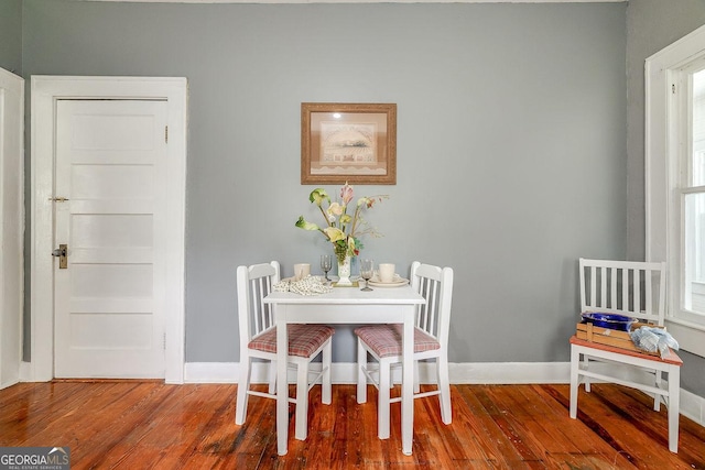 120 Newton St, Pooler, GA 31322 - dining area with wood finished floors and baseboards