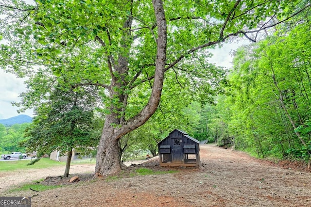 2877 Cynth Creek Rd, Hiawassee, GA 30546 - view of yard with an outbuilding