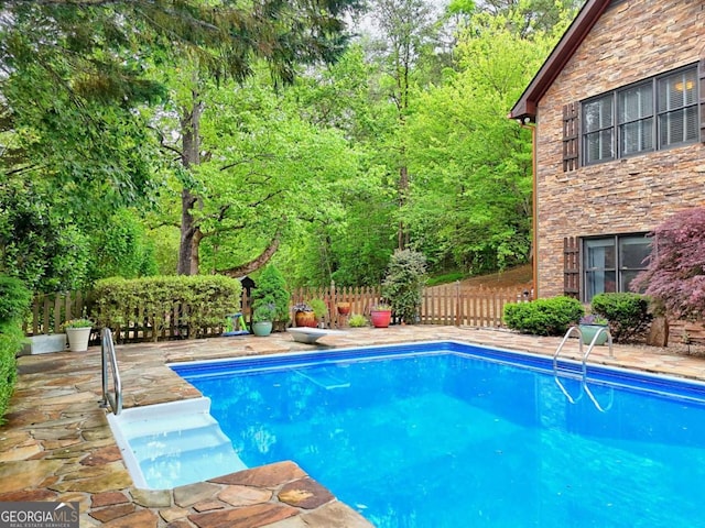 2877 Cynth Creek Rd, Hiawassee, GA 30546 - view of swimming pool featuring a diving board