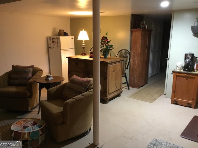 407 Hillside Dr, Clayton, GA 30525 - living room with concrete floors and recessed lighting