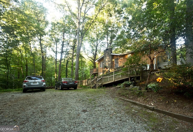 407 Hillside Dr, Clayton, GA 30525 - view of yard featuring stairs