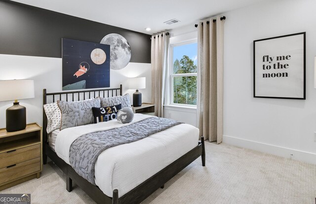 6402 Sycamore Dr, Hoschton, GA 30548 - carpeted bedroom with baseboards and recessed lighting