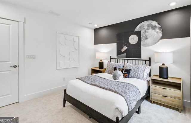 6402 Sycamore Dr, Hoschton, GA 30548 - carpeted bedroom with recessed lighting and baseboards