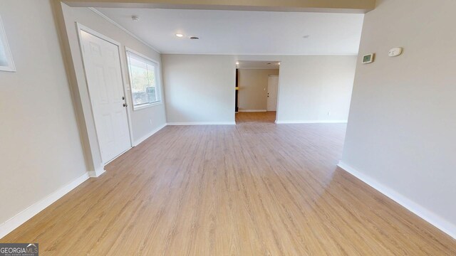 2280 Raleigh Dr, Augusta, GA 30904 - unfurnished room featuring light wood-style floors, baseboards, and ornamental molding