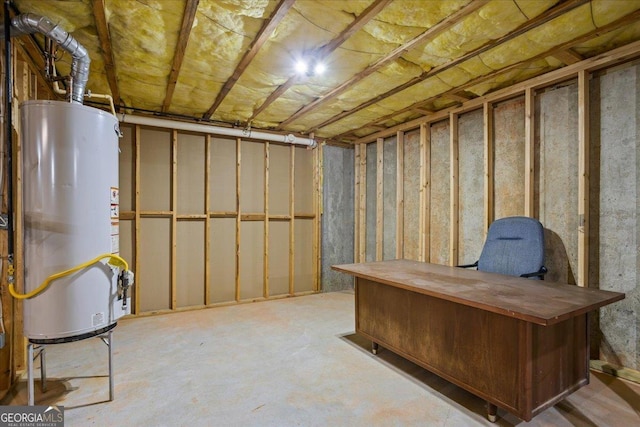 1253 Oakwood Pl, Loganville, GA 30052 - unfinished below grade area featuring water heater