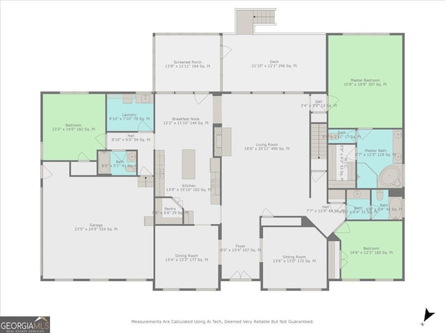 1253 Oakwood Pl, Loganville, GA 30052 - floor plan / room layout