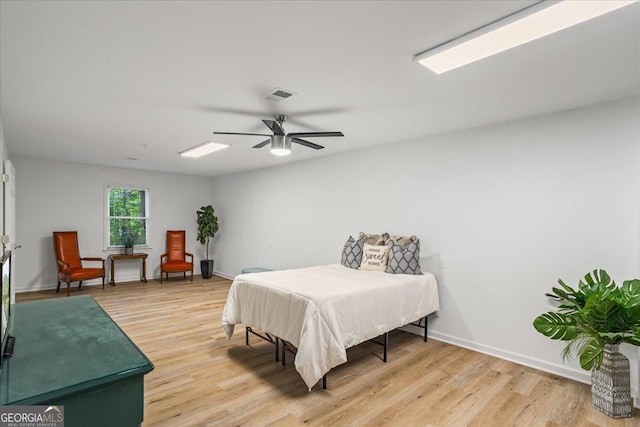 1444 Merrifield Ln, Marietta, GA 30062 - bedroom featuring light wood-style floors, baseboards, and a ceiling fan