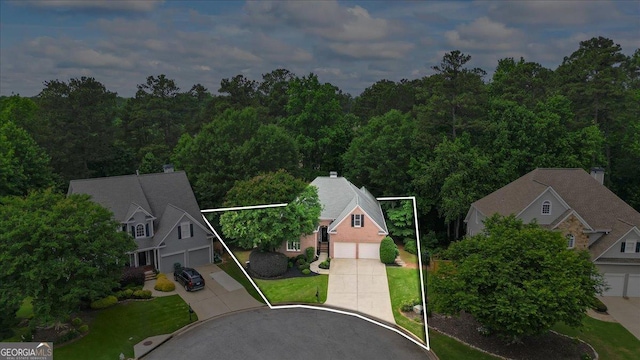 1444 Merrifield Ln, Marietta, GA 30062 - aerial overview of property's location with property boundaries highlighted