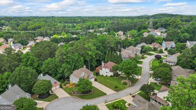 1444 Merrifield Ln, Marietta, GA 30062 - aerial view of property's location featuring a forest and nearby suburban area