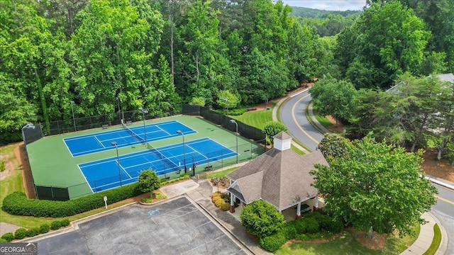1444 Merrifield Ln, Marietta, GA 30062 - aerial view of a heavily wooded area