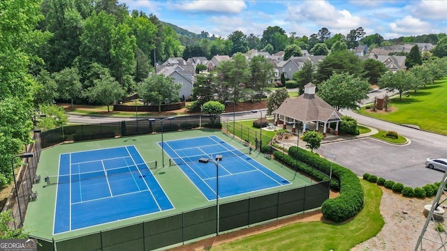 1444 Merrifield Ln, Marietta, GA 30062 - view of tennis court with a residential view