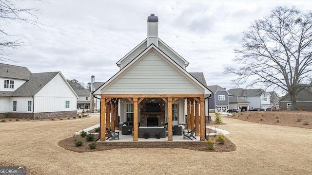 1325 Silo Bnd, Watkinsville, GA 30677 - view of outbuilding featuring a gazebo and an outdoor living space with a fireplace
