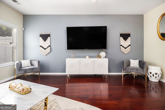 2555 Flat Shoals Rd Unit 1405, College Park, GA 30349 - living area with wood finished floors and baseboards