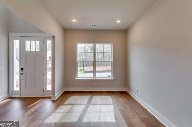 3354 Traditions Way, Jefferson, GA 30549 - foyer entrance featuring wood finished floors, baseboards, and recessed lighting