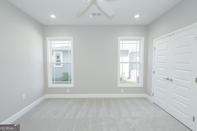 137 Amanda Trce, Kingsland, GA 31548 - unfurnished room featuring plenty of natural light, light colored carpet, baseboards, and recessed lighting